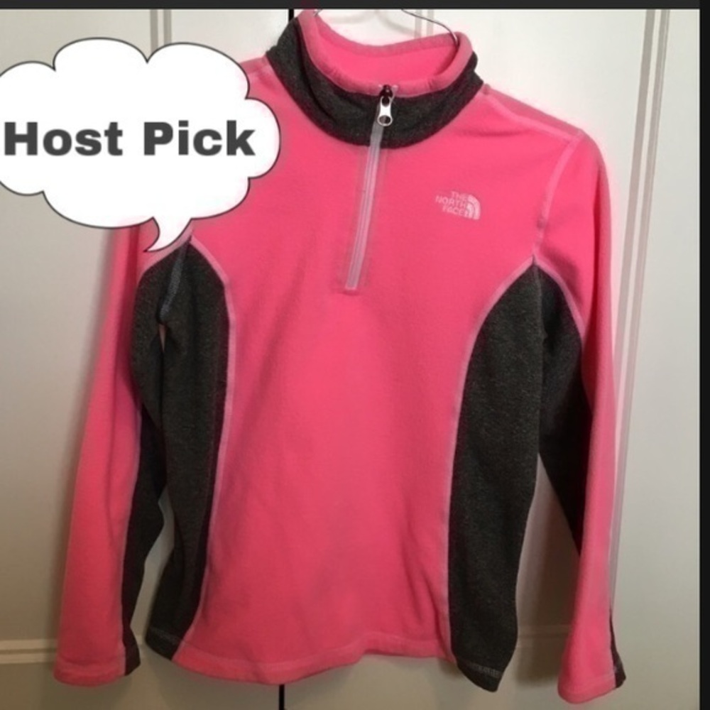 The North Face girls size medium 3/4 zip jacket